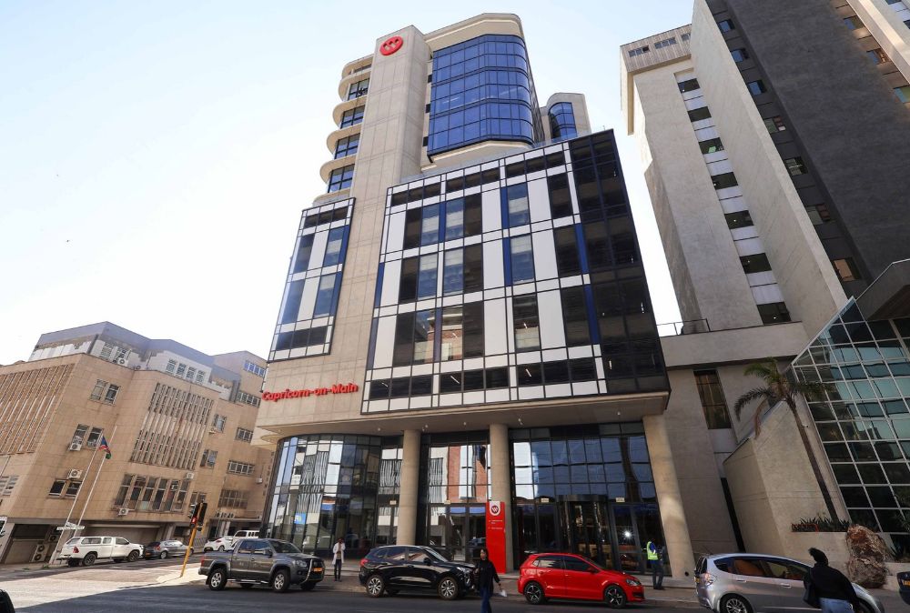 The picture shows the new headquarters of Bank Windhoek called Capricorn on Mian in Independence Avenue Windhoek.